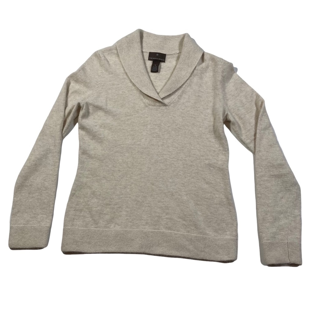 Fenn Wright Manson Angora/Lambswool blend sweater. Cream colored. Size Medium